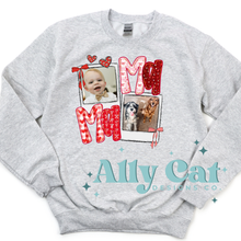 Load image into Gallery viewer, custom mama polaroid picture crewneck