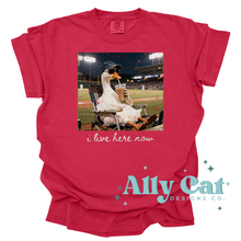 Load image into Gallery viewer, i live here now baseball goose
