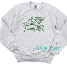 Load image into Gallery viewer, A tini bit lucky crewneck/hoodie