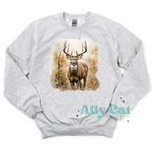 Load image into Gallery viewer, White Tail Buck Painting Crewneck