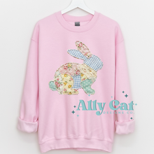 Load image into Gallery viewer, patchwork duck/chicken/bunny crewneck/hoodie