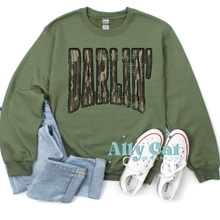 Load image into Gallery viewer, darlin Camo Crewneck