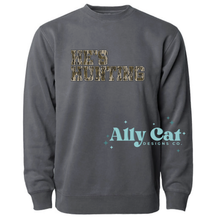 Load image into Gallery viewer, He's Hunting Camo Print Crewneck