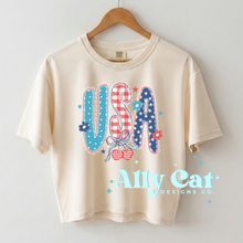 Load image into Gallery viewer, usa lace & cherries 4th of july