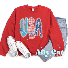 Load image into Gallery viewer, usa lace & cherries 4th of july