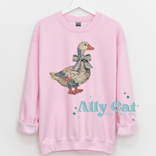 Load image into Gallery viewer, patchwork duck/chicken/bunny crewneck/hoodie