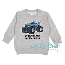 Load image into Gallery viewer, Monster Truck Personalization Toddler/Youth Tee or crewneck