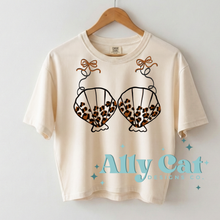 Load image into Gallery viewer, cheetah shells bikini top only
