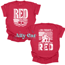 Load image into Gallery viewer, on fridays we wear red
