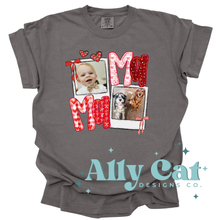 Load image into Gallery viewer, custom mama polaroid picture tee
