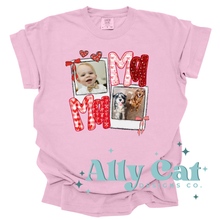 Load image into Gallery viewer, custom mama polaroid picture tee
