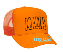 Load image into Gallery viewer, MAMA varsity trucker hat
