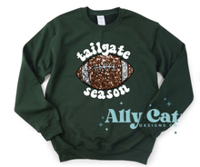 Load image into Gallery viewer, tailgate season faux glitter football
