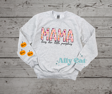 Load image into Gallery viewer, PERSONALIZED &quot;loves her pumpkins&quot; Crewneck/Hoodie
