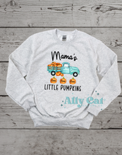 Load image into Gallery viewer, personalized little pumpkins teal truck
