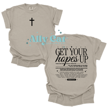 Load image into Gallery viewer, get your hopes up scripture tee
