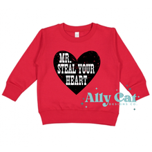 Load image into Gallery viewer, Mr Steal Your Heart Crew &amp; Infant Bodysuit
