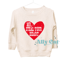 Load image into Gallery viewer, Mr Steal Your Heart Crew &amp; Infant Bodysuit
