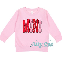 Load image into Gallery viewer, MINI valentines crew &amp; infant body suit
