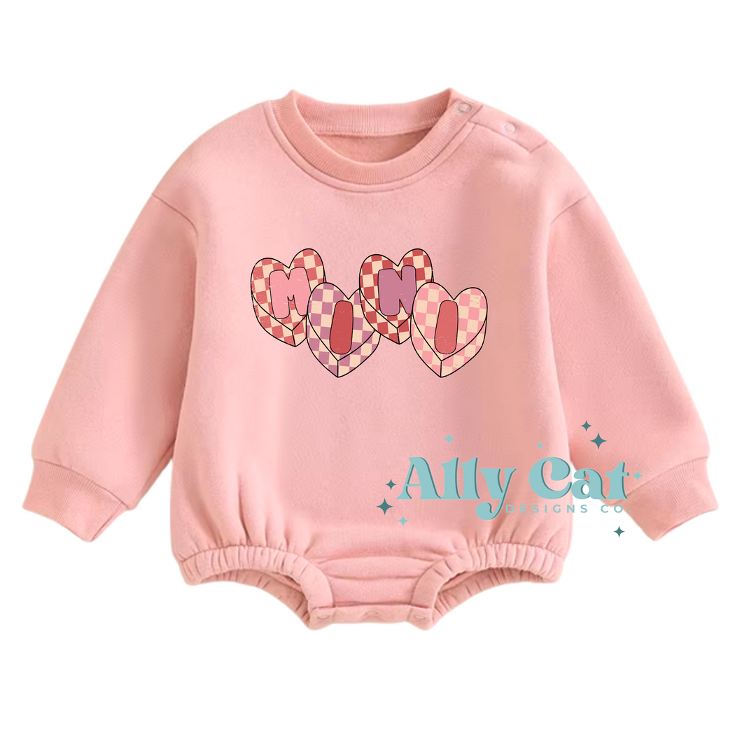 mama/mini heart crewneck