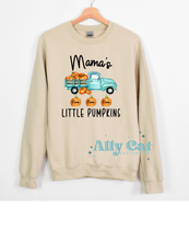 Load image into Gallery viewer, personalized little pumpkins teal truck
