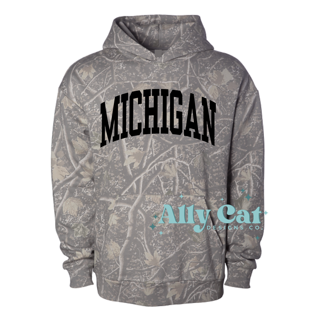 Michigan Adult/Youth Camo Hoodie * Limited Edition*