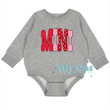 Load image into Gallery viewer, MINI valentines crew &amp; infant body suit
