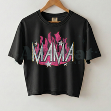 Load image into Gallery viewer, mama rocker flames pink
