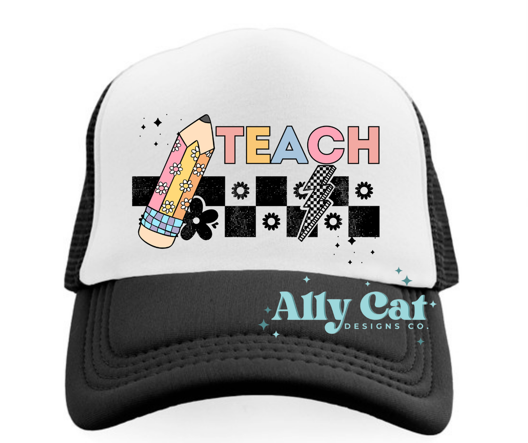 teach trucker hat