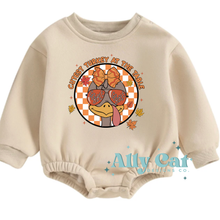 Load image into Gallery viewer, coolest/cutest turkey at the table infant
