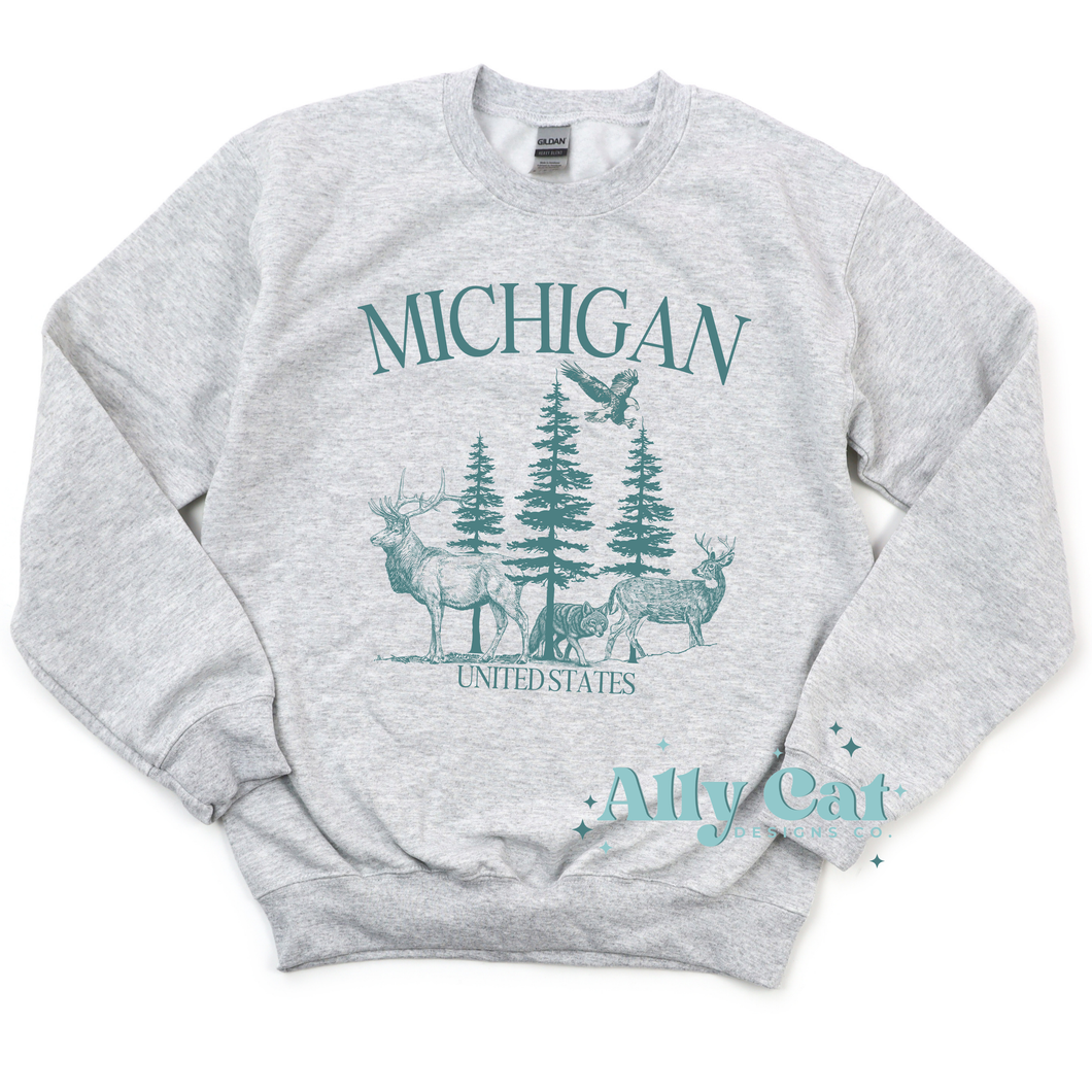 Michigan Wildlife Crewneck