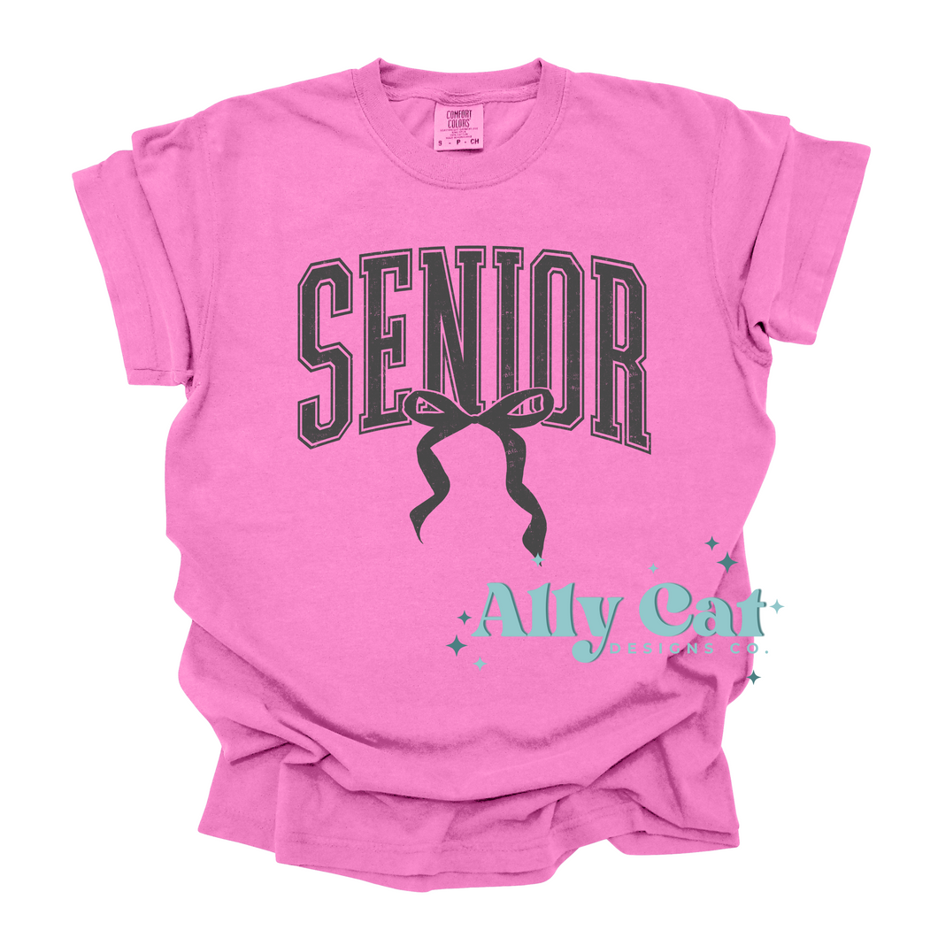 senior bow tee