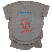 Load image into Gallery viewer, put it on the farm account receipt
