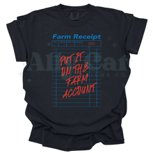 Load image into Gallery viewer, put it on the farm account receipt
