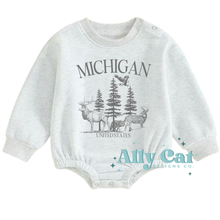 Load image into Gallery viewer, baby/toddler Michigan Wildlife Crewneck
