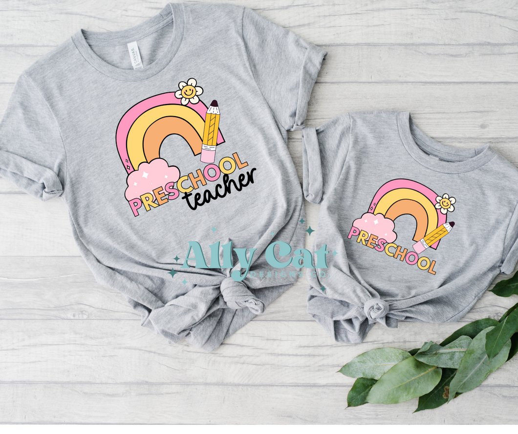 Rainbow Teach/Grades Tee