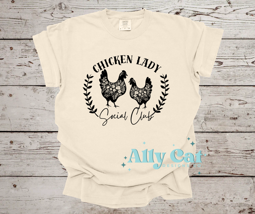 chicken lady social club tee