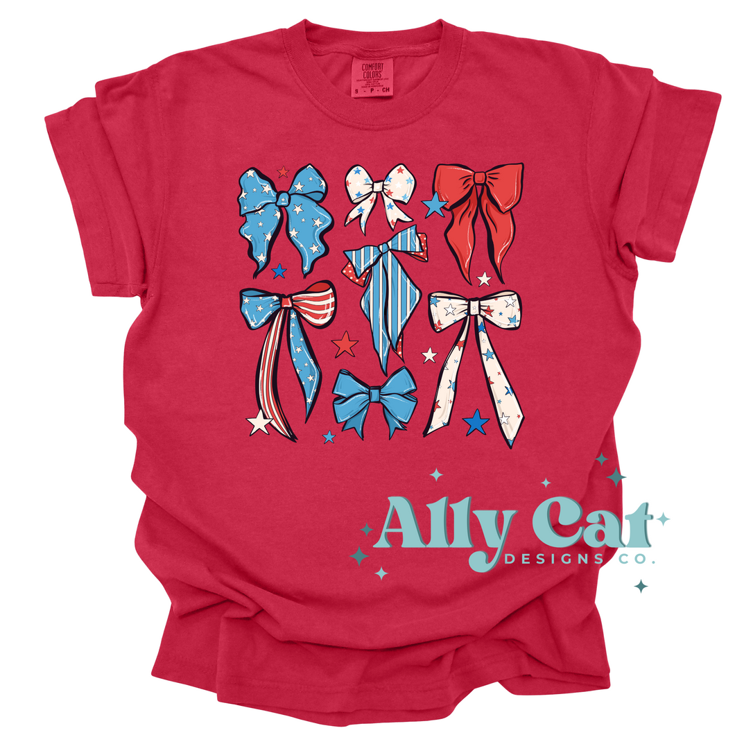 usa bow tee