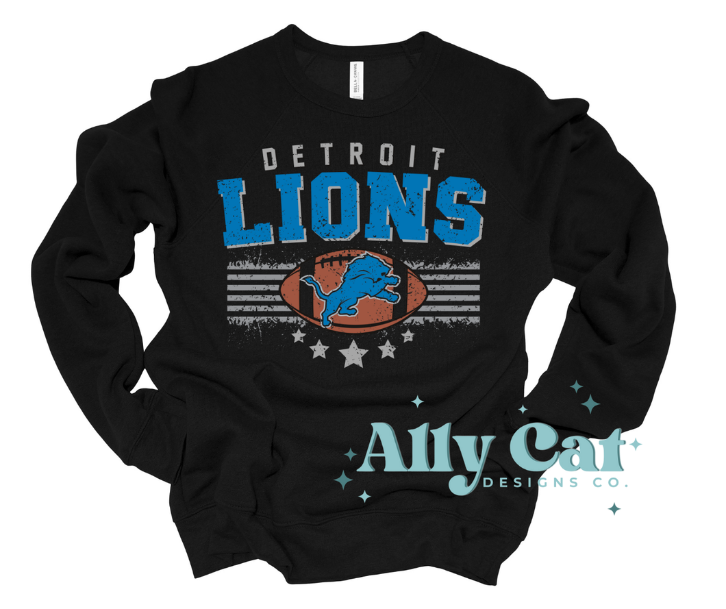 detroit football vintage style