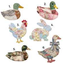 Load image into Gallery viewer, patchwork duck/chicken/bunny infant/toddler/youth tee/crewneck
