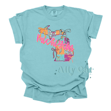 Load image into Gallery viewer, neon michigan tee
