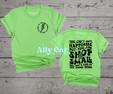Load image into Gallery viewer, Ally Cat Designs Co. Shop Small Merch Tee
