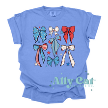 Load image into Gallery viewer, usa bow tee
