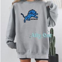 Load image into Gallery viewer, detroit faux glitter crewneck
