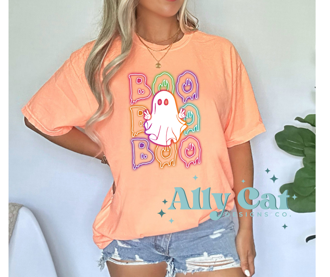 boo neon tee