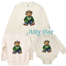 Load image into Gallery viewer, feeling lucky bear infant/toddler/youth tee or crew
