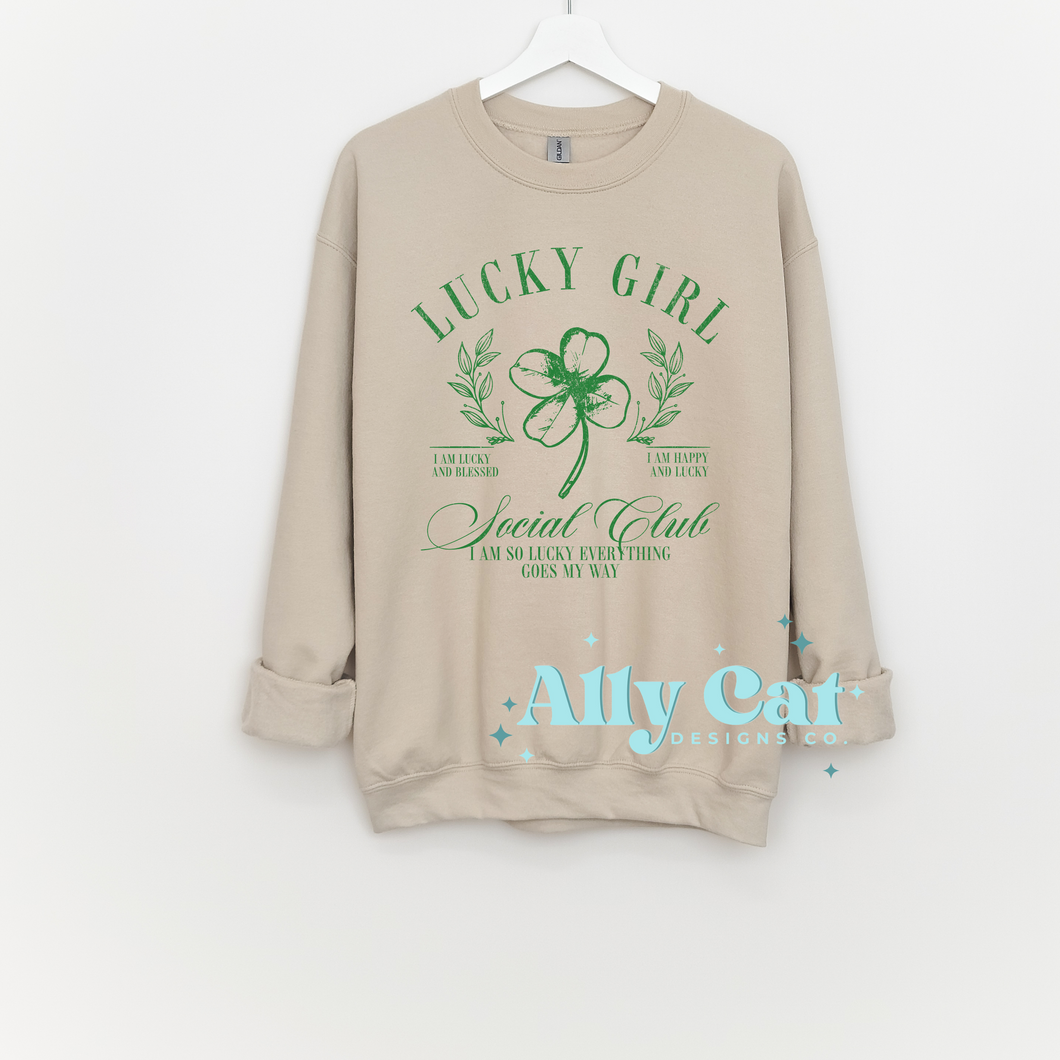 Lucky Girl Social Club Crewneck