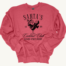 Load image into Gallery viewer, santa&#39;s cocktail club crewneck
