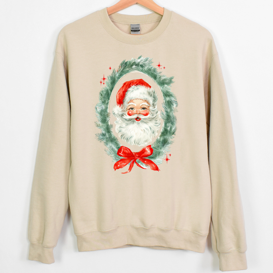 vintage santa wreath