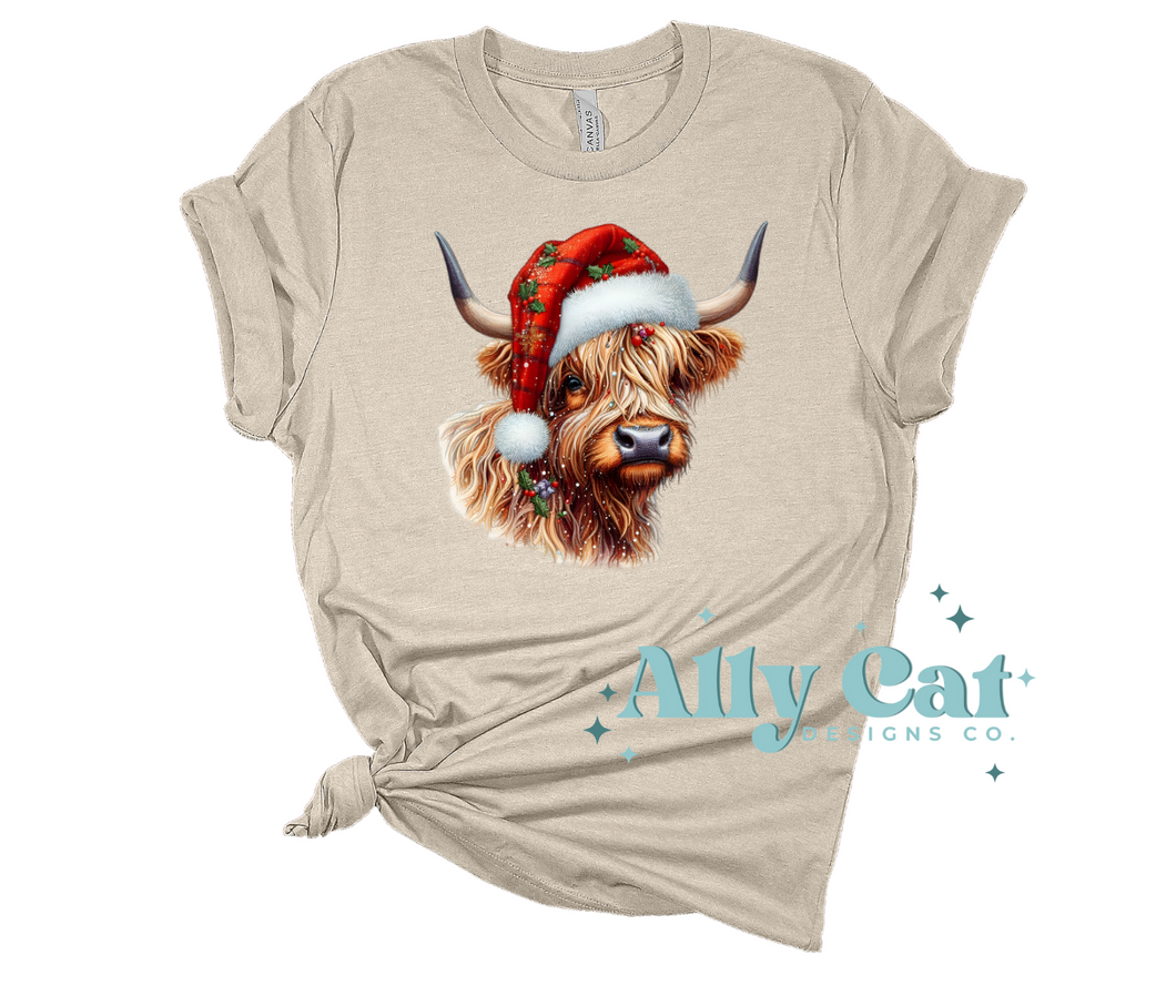 christmas cow tee